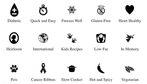 Cookbook Recipe Icons