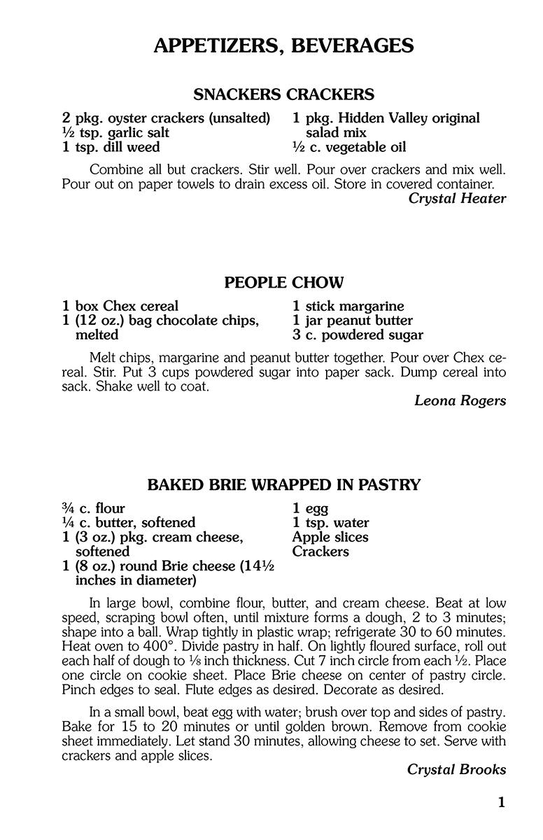 Traditional Recipe Format